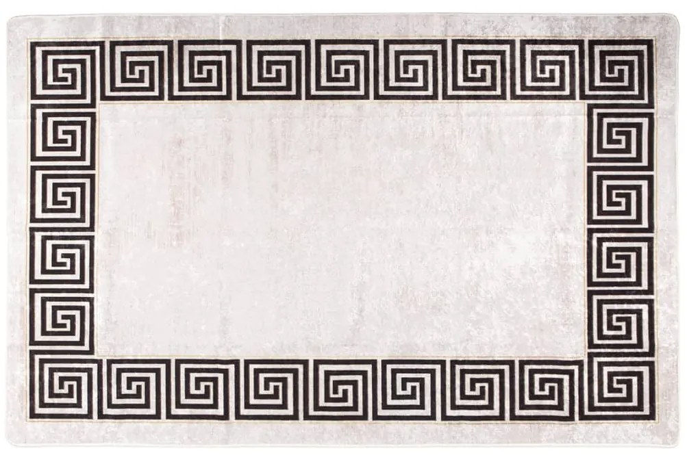 Tapete lavável antiderrapante 80x150 cm bege-claro