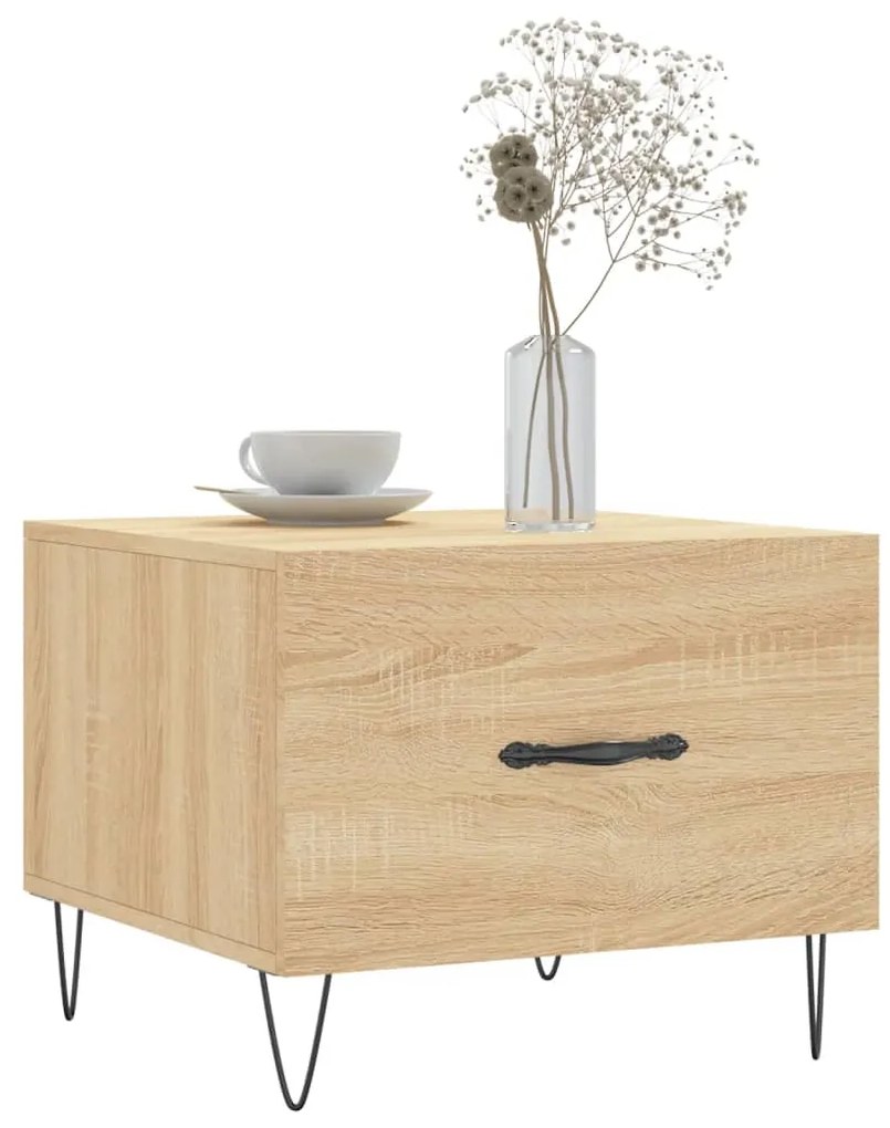 Mesa de centro 50x50x40 cm derivados de madeira carvalho sonoma