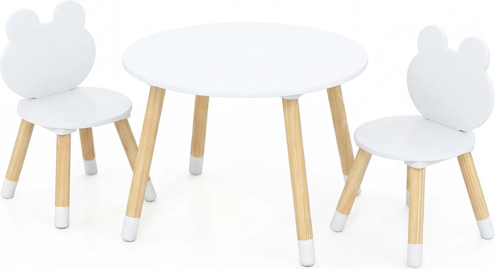 Conjunto de mesa e cadeiras crinças em forma de rã, com pernas de madeira, para sala de aula, creche, casa, trabalhos manuais e aprendizagem, a partir