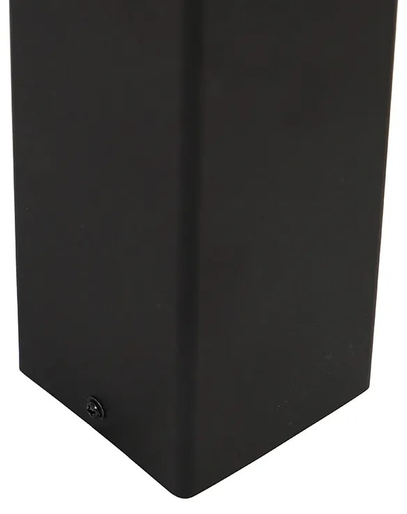 Candeeiro de pé para exterior preto com opal branco 30 cm - Denmark Moderno