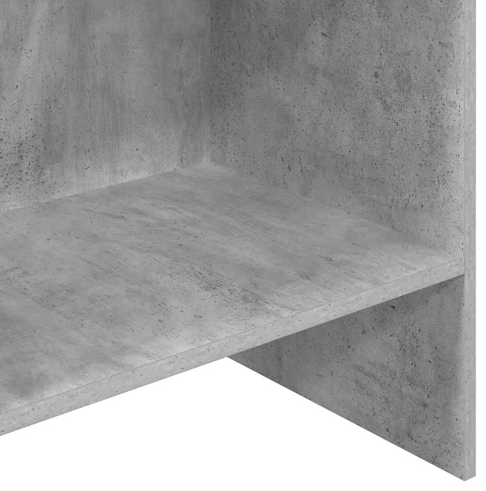 Estante 60x35x180 cm contraplacado cinzento cimento