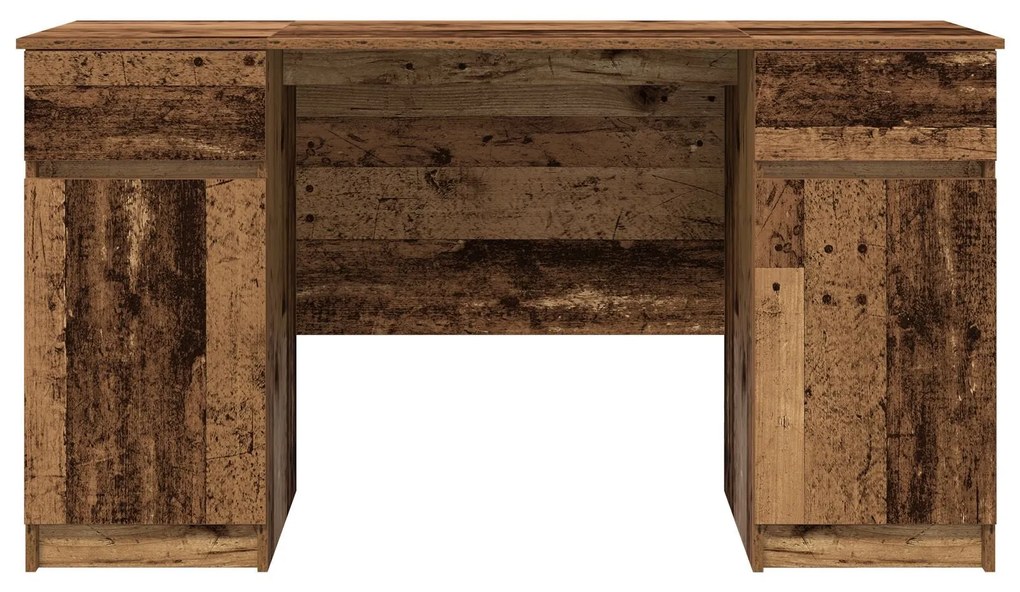 mesa vidaXL madeira antiga 140x49x76 cm madeira engenheirada