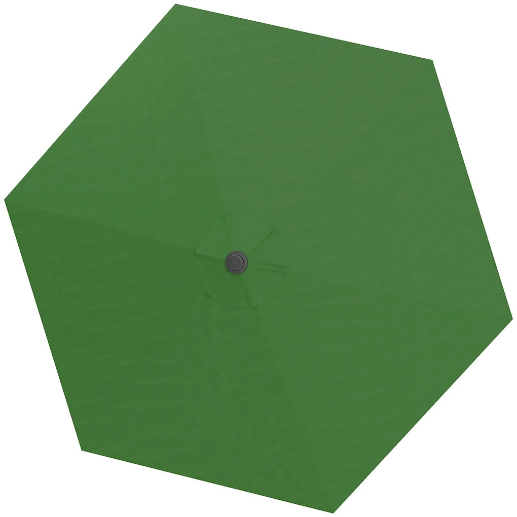 Outsunny Toldo Substituição Chapéu de Sol 3m Ventilação Superior Proteção UV30+ Exteriores Jardim Terraço Verde | Aosom Portugal