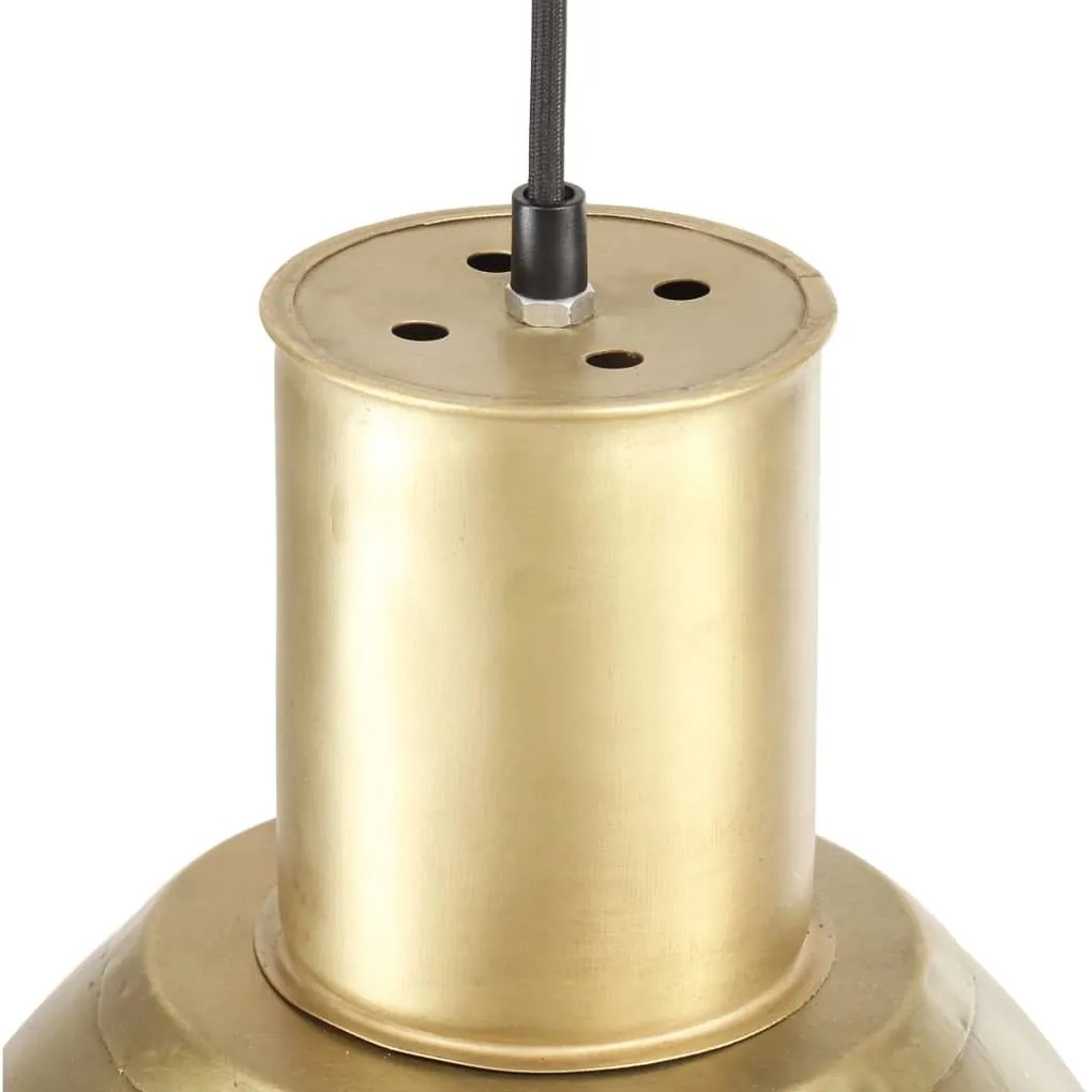 Candeeiro suspenso redondo 25 W 28,5 cm E27 bronze