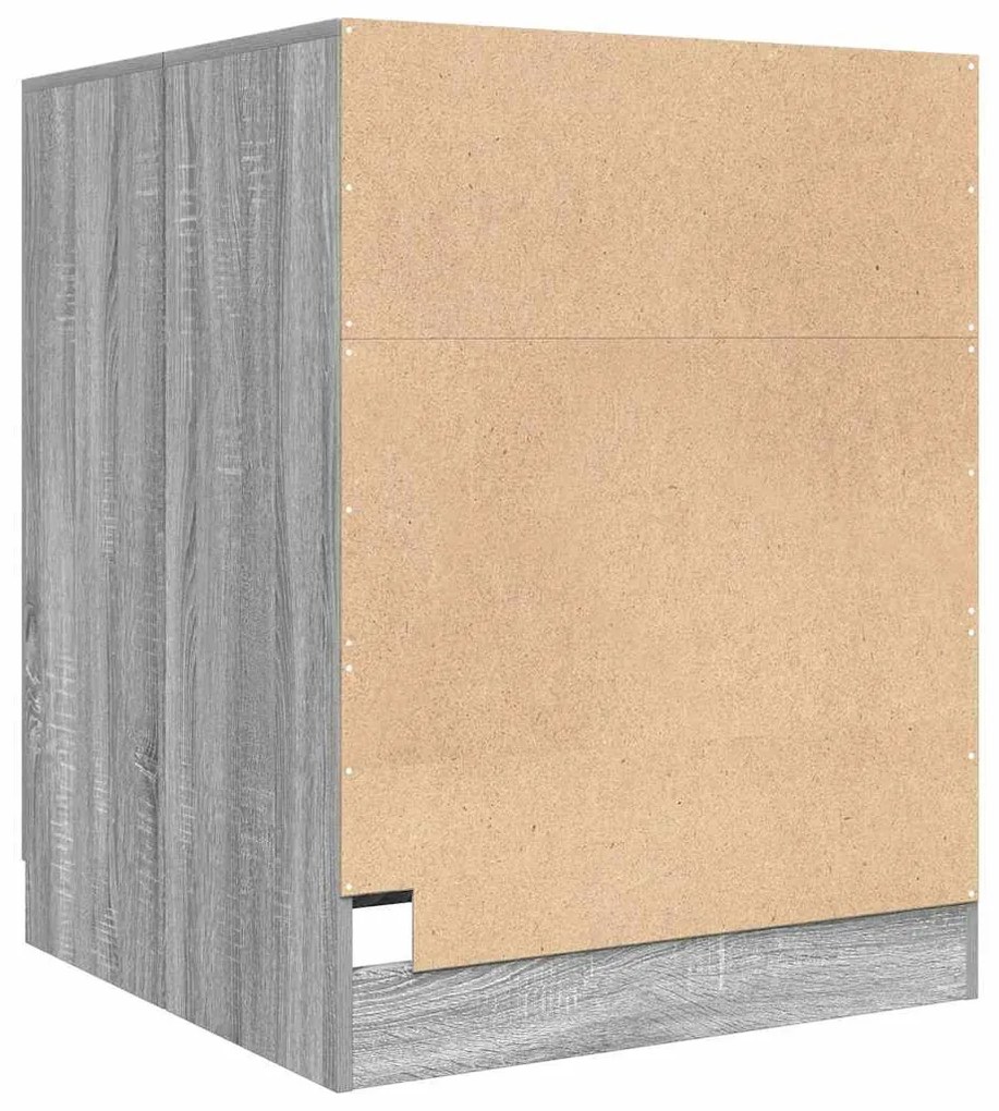 Armário máquina de lavar roupa 71x71,5x91,5 cm sonoma cinza