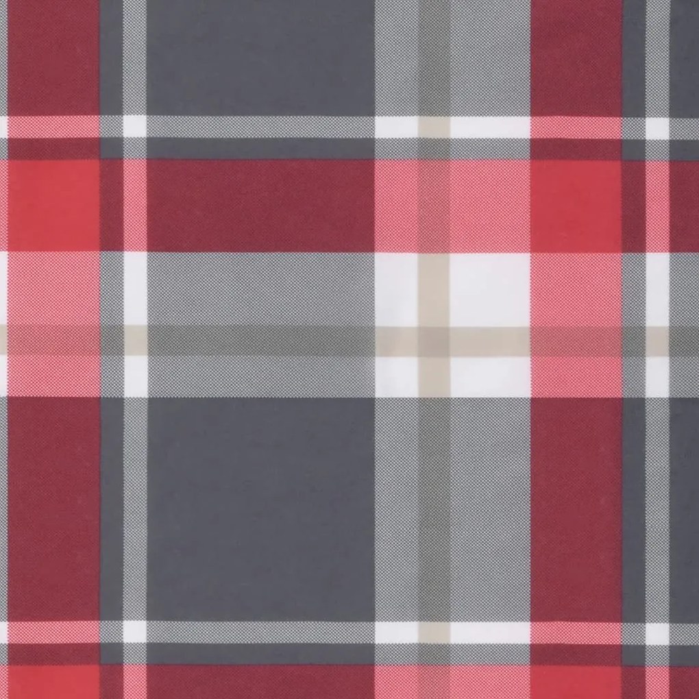 Almofadões para móveis de paletes 2 pcs tecido xadrez vermelho