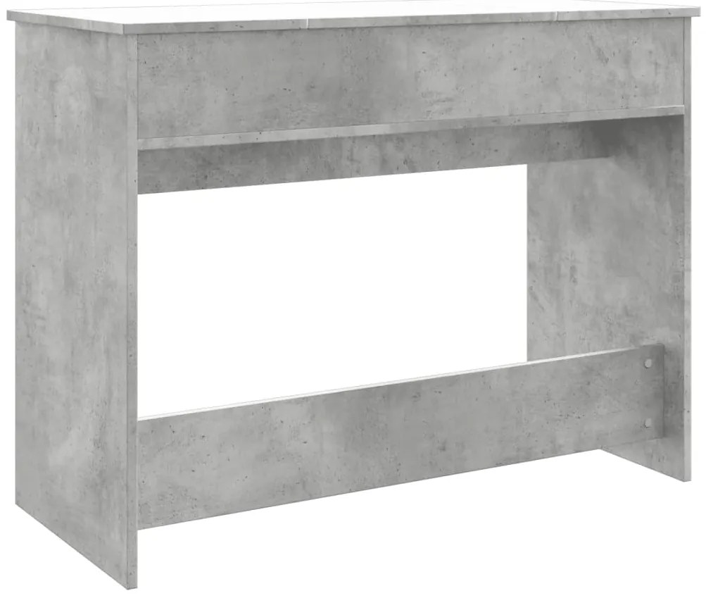 Toucador com espelho 100x45x76 cm cinzento cimento