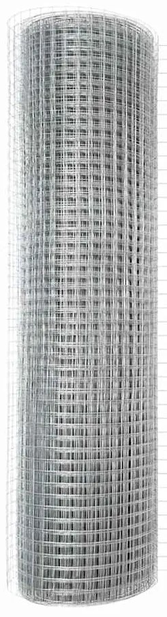 Cerca de Arame Soldado com 7 Postes 0.6x10 m Aço Galvanizado