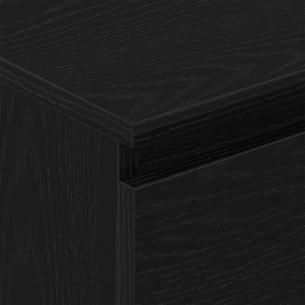 Aparador 60x35x98,5 cm derivados madeira cor carvalho preto