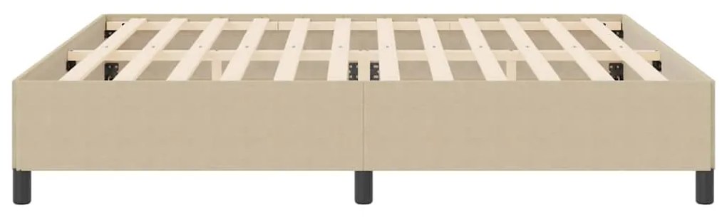 Estrutura de Cama vidaXL Verde Claro Cinza 200x200 cm Tecido Canelado
