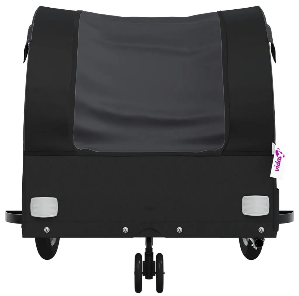 Reboque para bicicleta 30 kg ferro preto