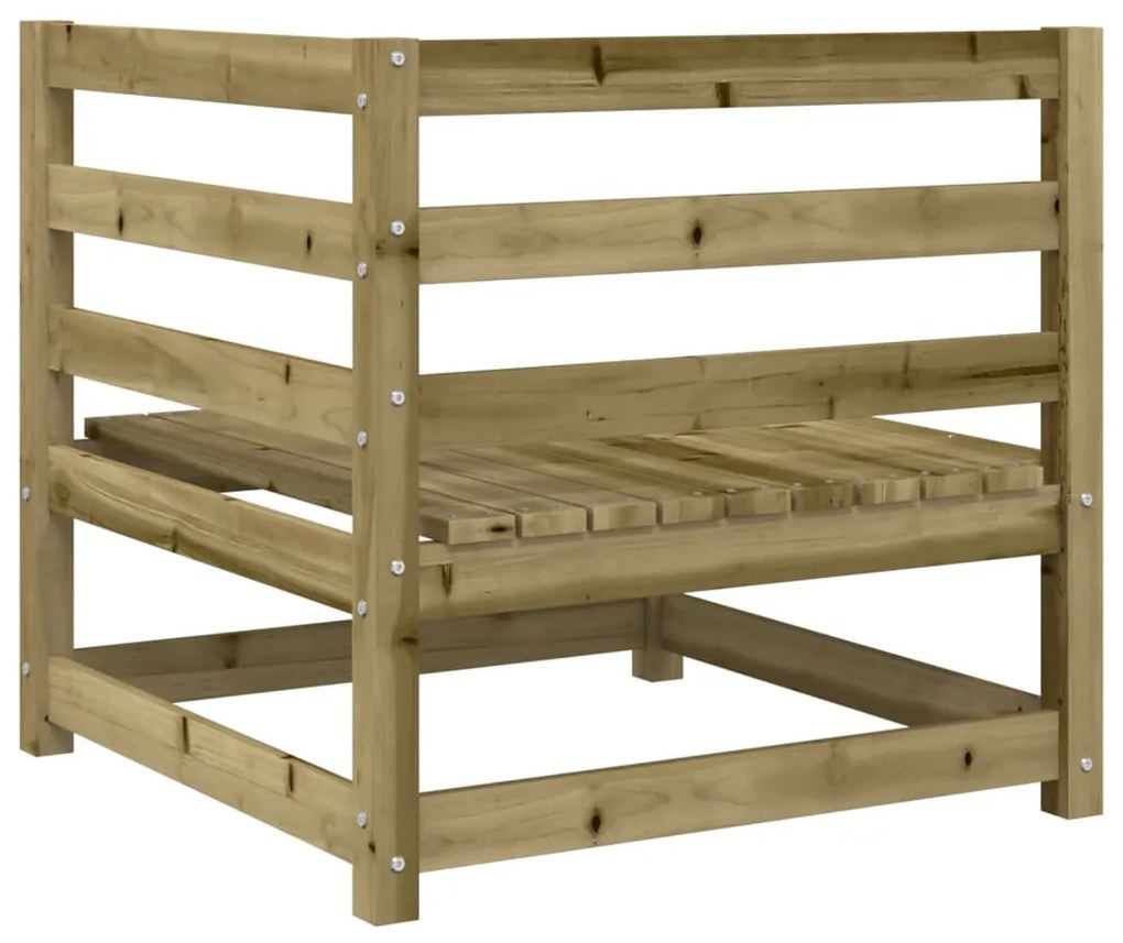 11 pcs conjunto sofás de jardim madeira de pinho impregnada