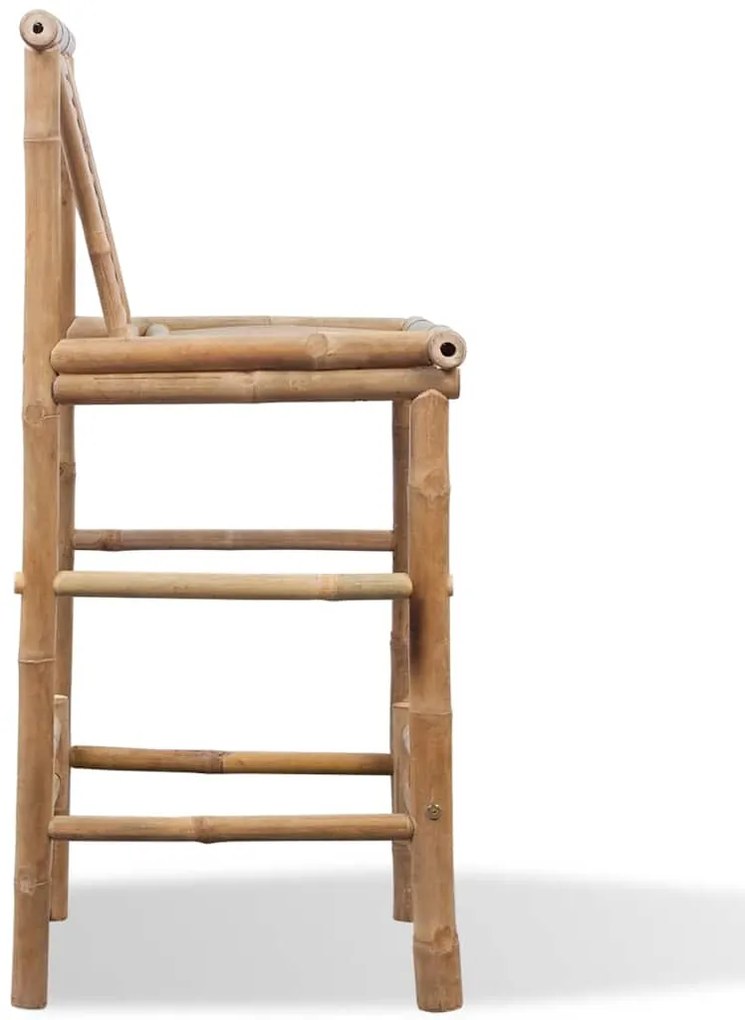 Bancos de bar 2 pcs bambu