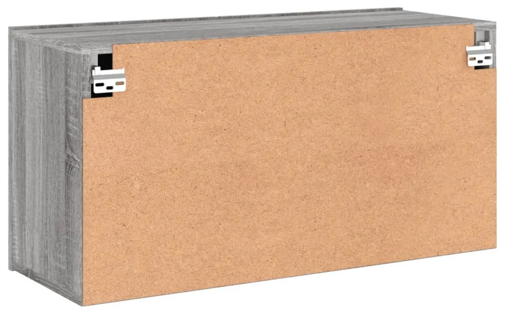 Móvel de parede para TV 80x30x41 cm cinzento sonoma
