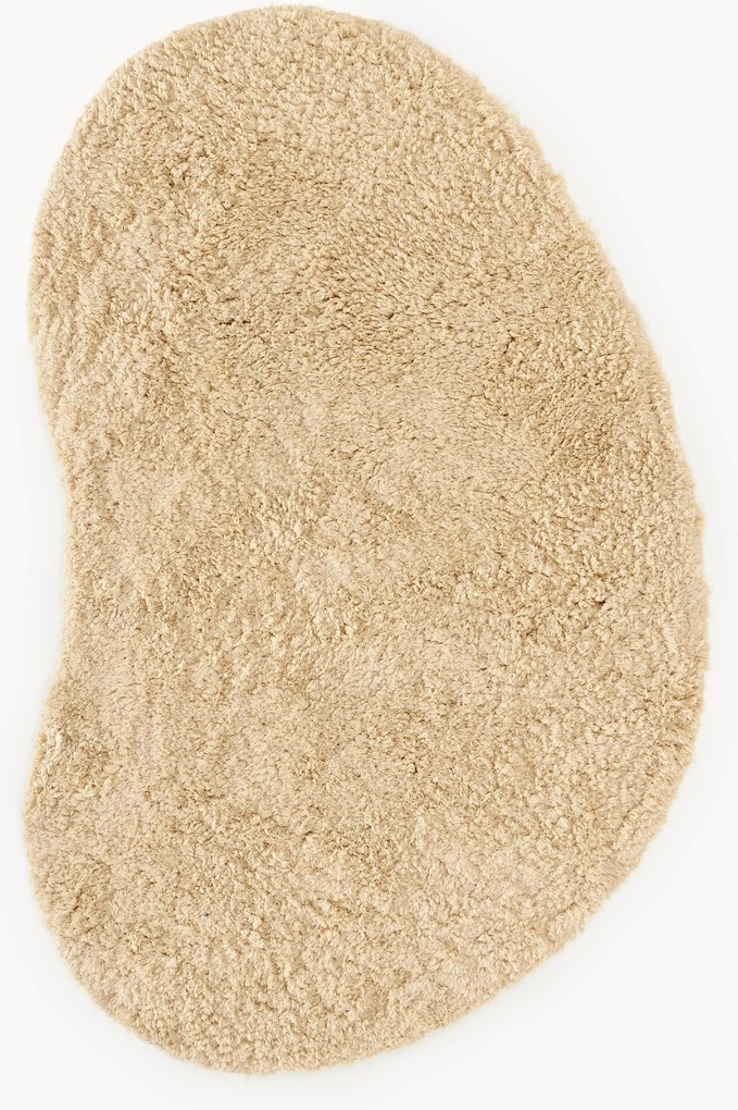 Tapete de pelo comprido com forma orgânica Tully