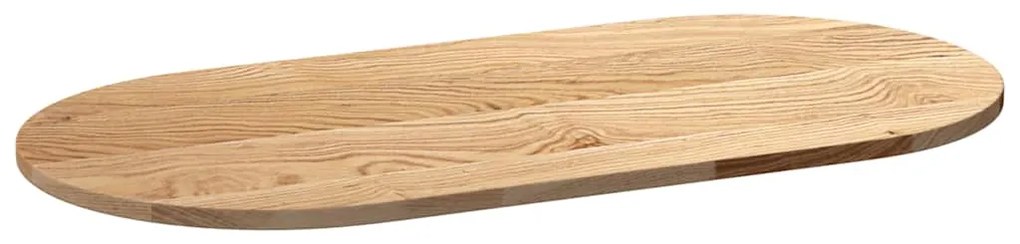 Tampo de mesa 100x50x2 cm madeira de carvalho maciça oval