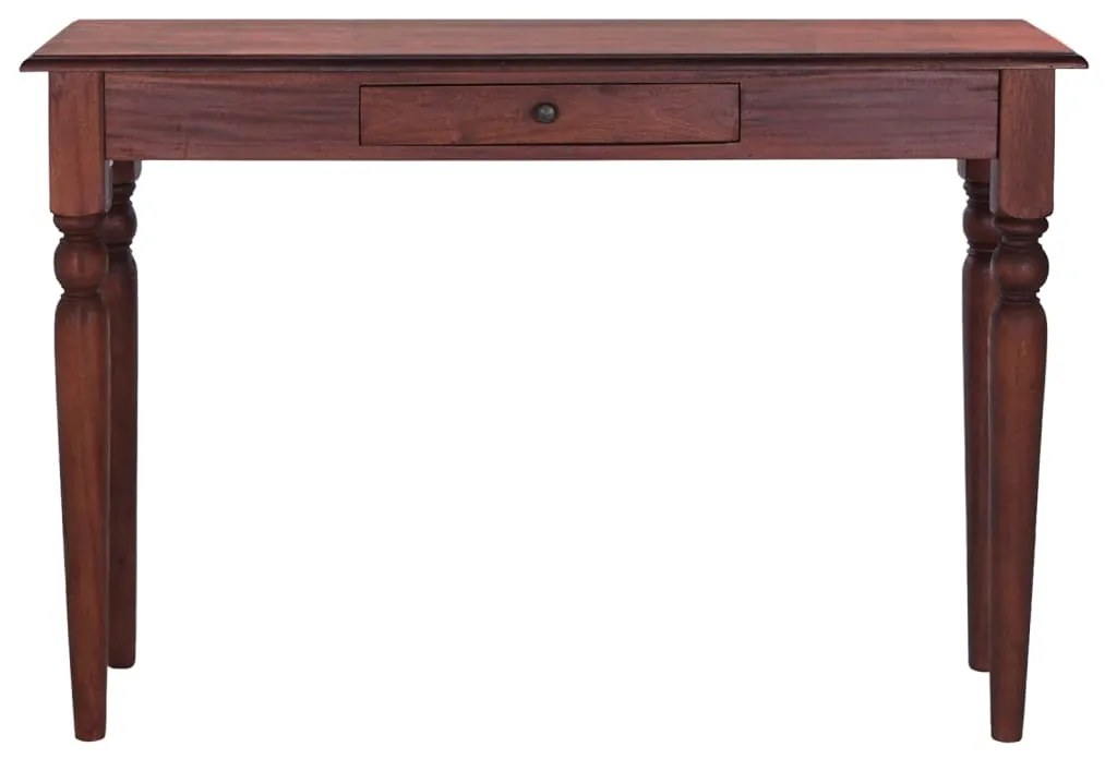 Mesa consola 110x30x75 cm mogno maciço castanho clássico