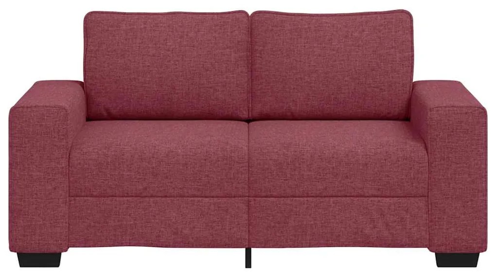Sofá de 2 lugares tecido 120 cm vermelho tinto