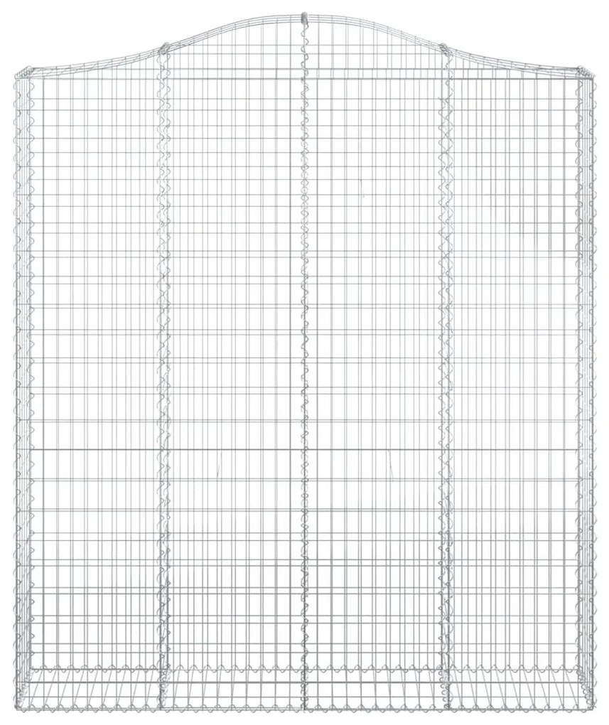 Cestos gabião arqueados 5pcs 200x30x220/240cm ferro galvanizado