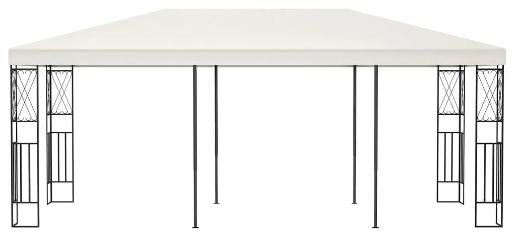 Gazebo 3x6 m tecido cor creme