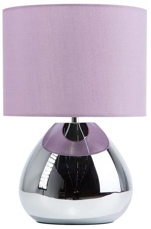 Candeeiro de mesa 33 cm violeta RONAVA Beliani