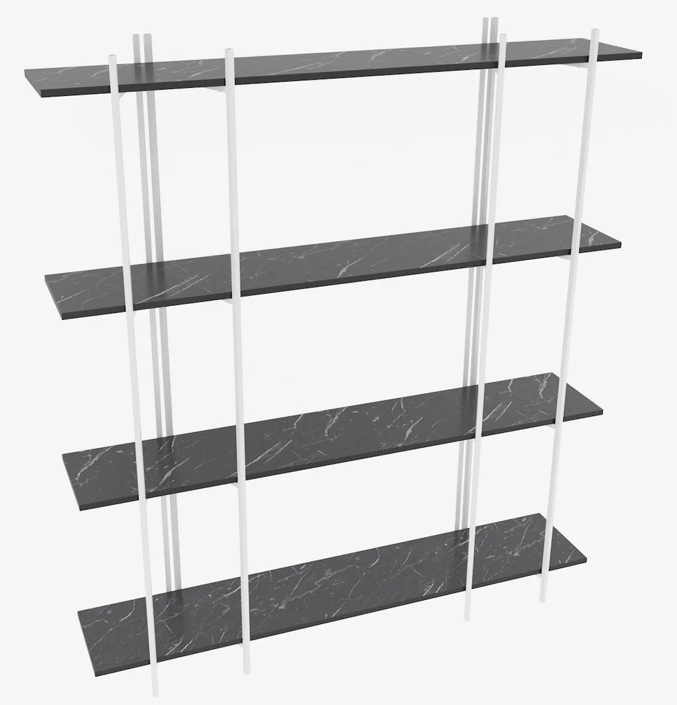 Estante Moss – Preto e Branco – 160x180x29,6 cm