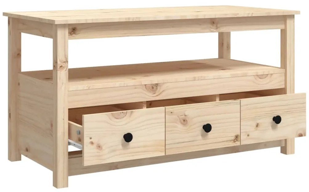 Mesa de centro 102x49x55 cm pinho maciço