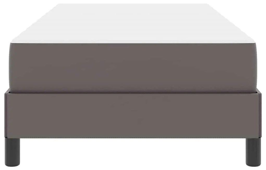Cama Outros Cinzeto 100 x 200 cm Couro sintético