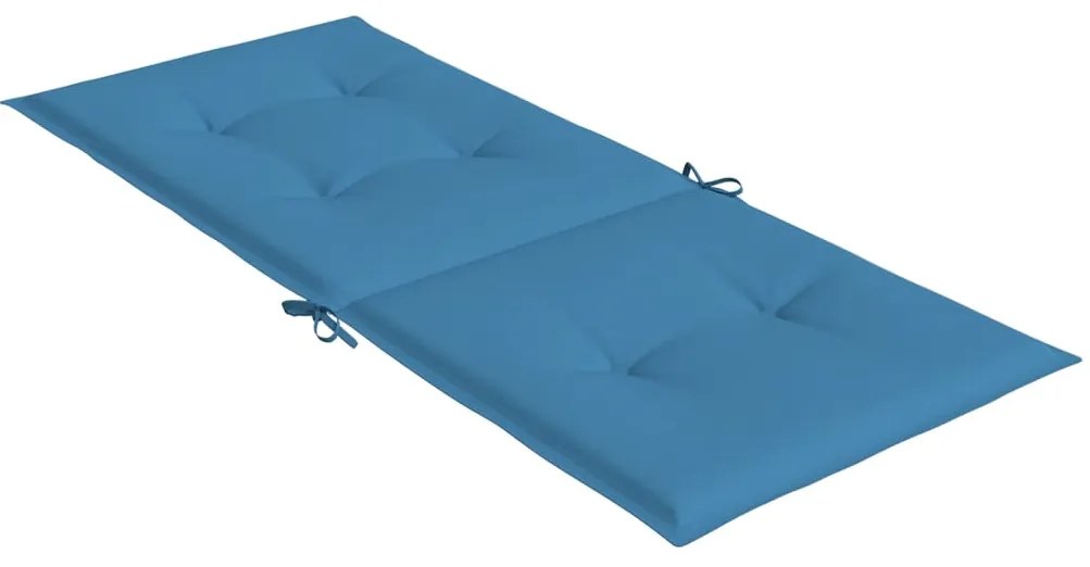 Almofadões para cadeiras altas 6 pcs mesclado tecido azul