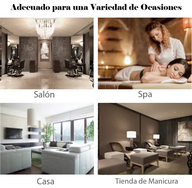 Apoio de Pés para Pedicure e Manicure com Altura Regulável de 44-65 cm e Almofada Equipamento Profissional para Salões de Beleza Preto