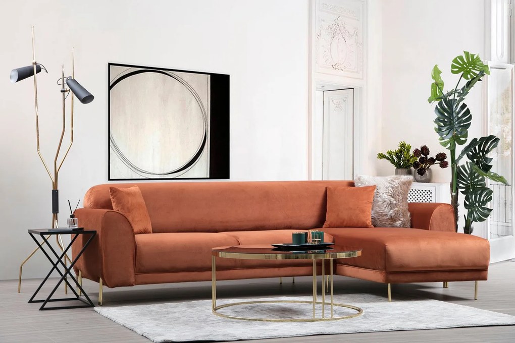 Sofá-Cama de Canto Image Corner – Canela – 287 x 169 cm