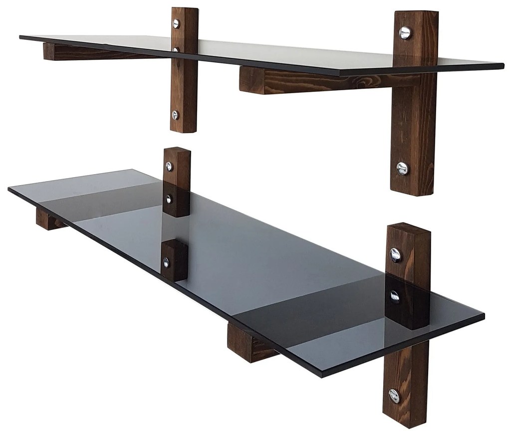 Prateleira de Parede R202 – Nogueira – 85x25x25 cm