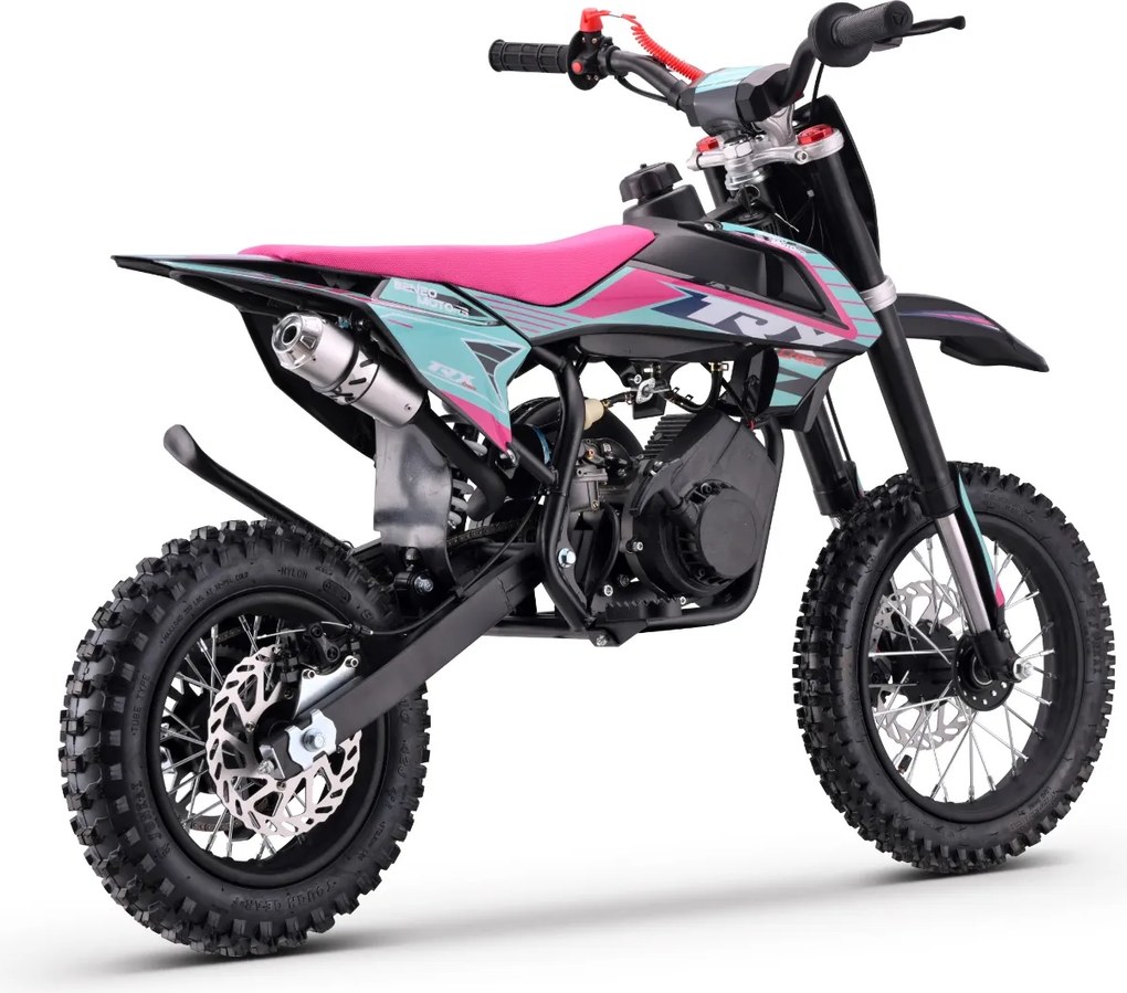 Moto Cross Gasolina para crianças BNO Motors Cross TRX 60 cc Rosa