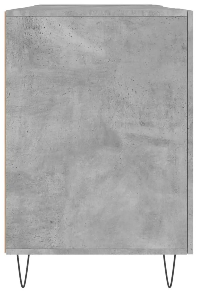 Secretária 140x50x75 cm derivados de madeira cinza cimento