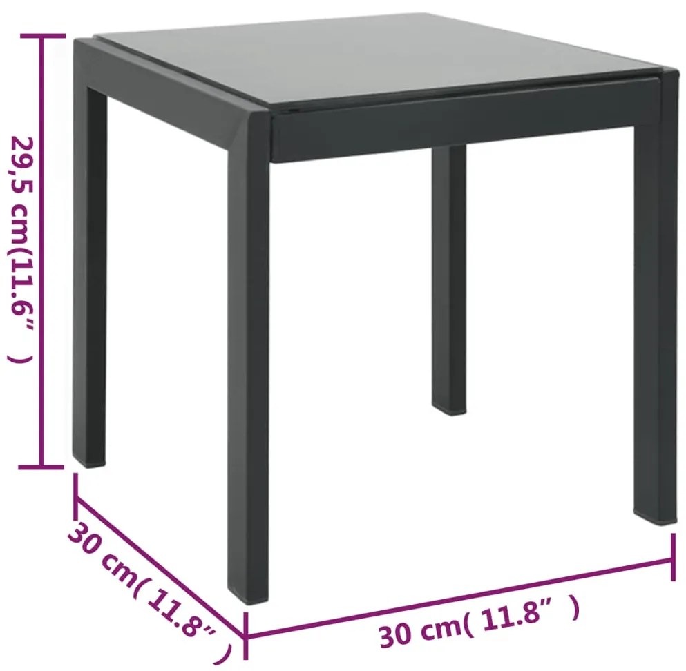 Espreguiçadeiras com mesa 2 pcs textilene e aço