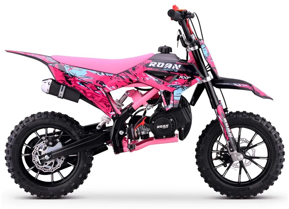 MINI MOTO PARA CRIANÇAS MiniCross Roan RXF 49cc 4.5CV Rosa