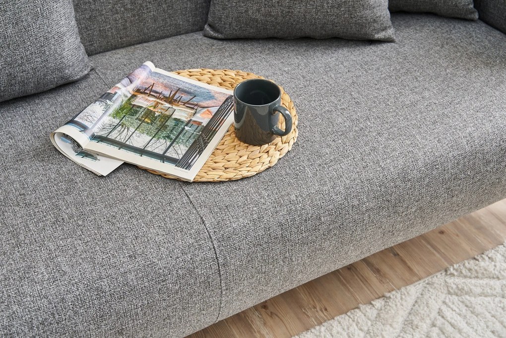 Sofá de 3 Lugares Revos – Cinzento – 200x80x100 cm