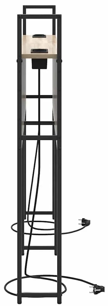 Cabeceira de armazenamento com cabeceira Carvalho sonoma 120 cm