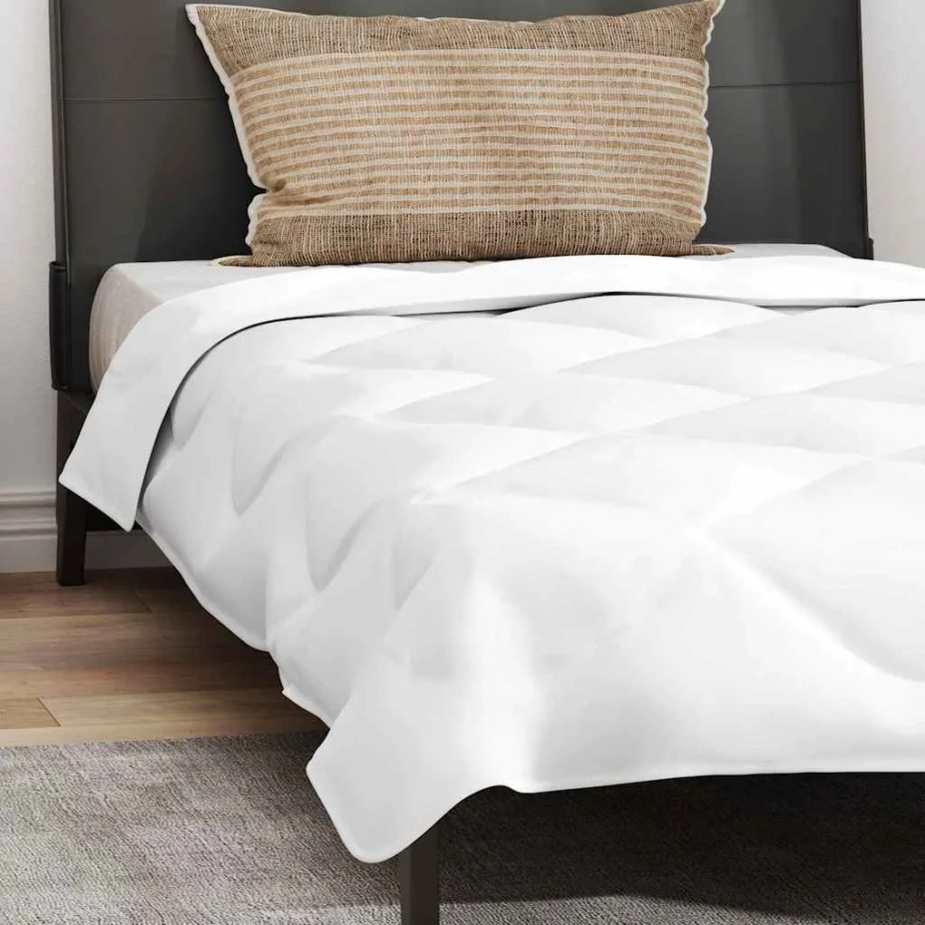 Edredom com Travesseiro 2 pcs Branco 140 x 200 cm Microfibra