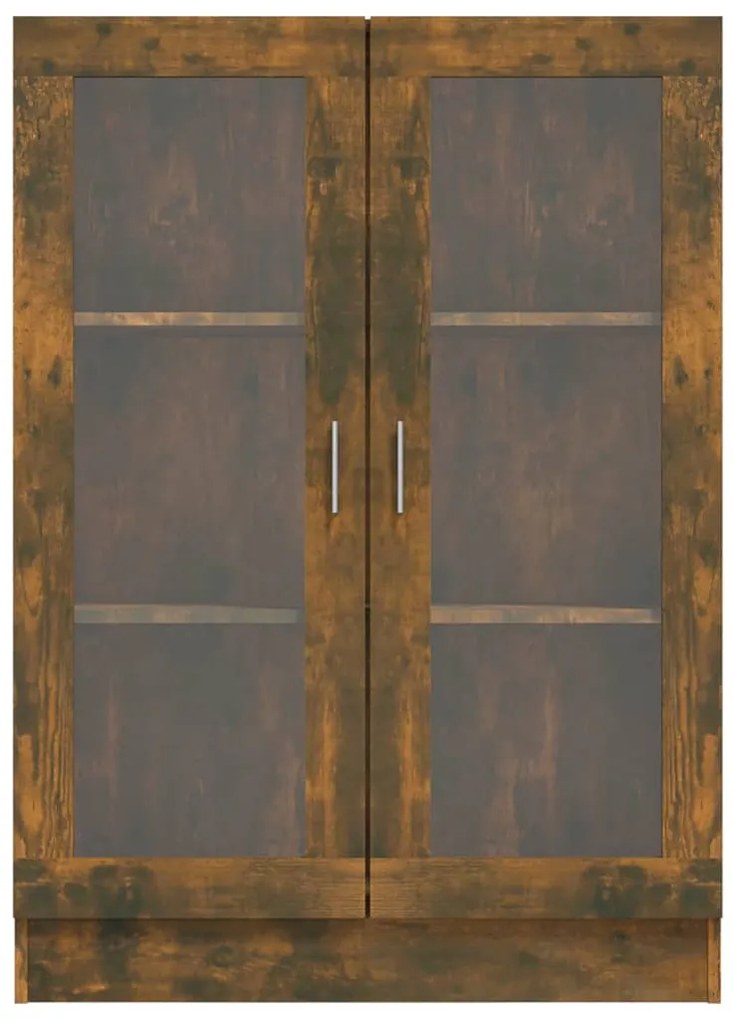 Vitrine 82,5x30,5x115 cm derivados de madeira carvalho fumado