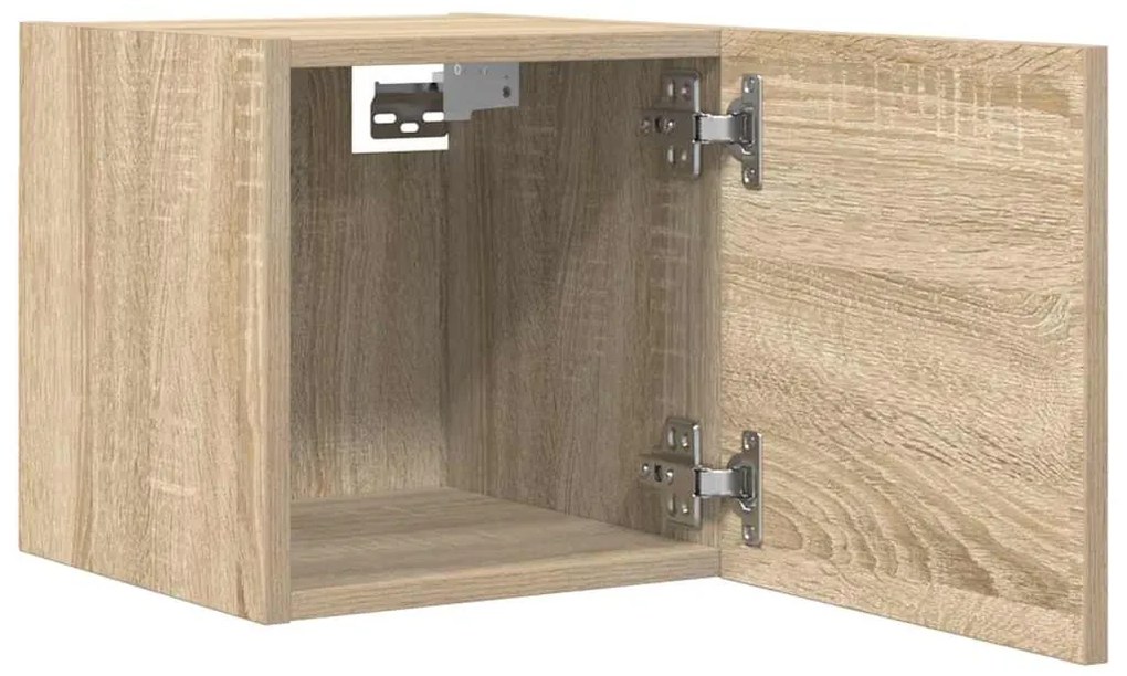 Móvel de TV de parede 30,5x30x30 cm carvalho sonoma