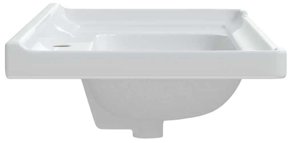 Lavatório casa de banho retangular 91,5x48x23cm cerâmica branco