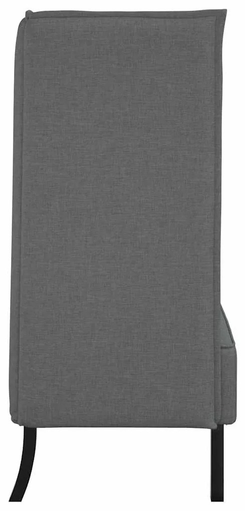 Sofá Highback Cinza Escuro 109x56x121 cm Tecido