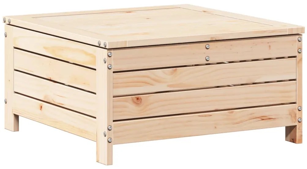 7 pcs conjunto lounge de jardim pinho maciço