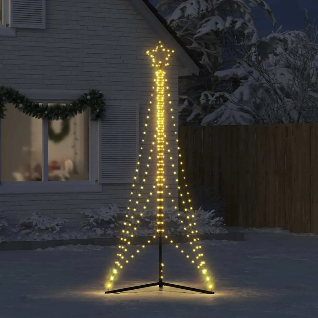LED Árvore de Natal 483 LEDs Branco Quente 240 cm