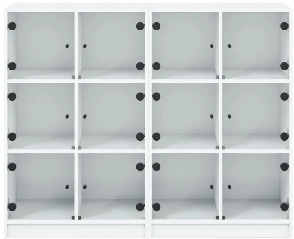 Estante c/ portas 136x37x109 cm derivados madeira branco