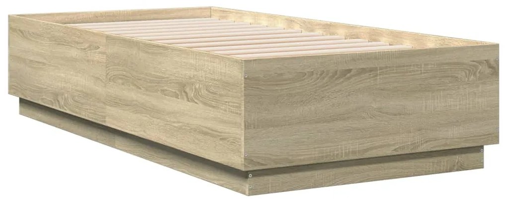 Estrutura de cama 90x190cm derivados de madeira carvalho sonoma