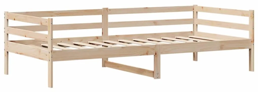 Sofá-cama com gavetas 80x200 cm madeira de pinho maciça