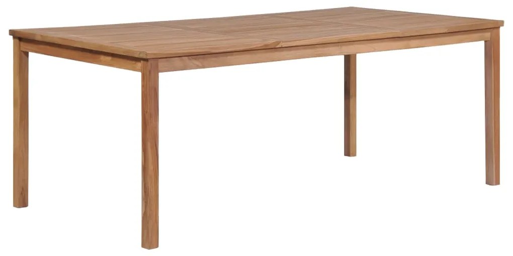 44998 vidaXL Mesa de jardim 200x100x77 cm madeira teca maciça
