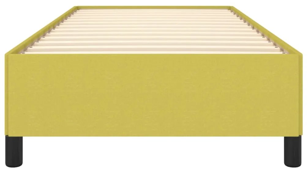Estrutura de cama sem colchão 100x200 cm tecido verde